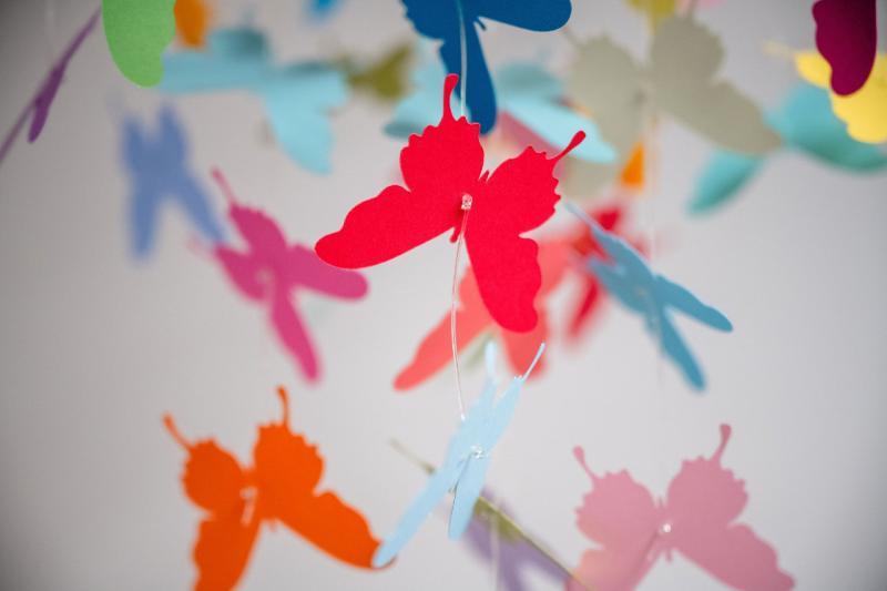 hanging butterfly decals