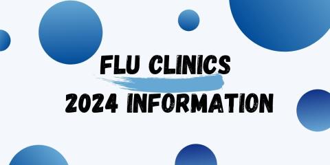 flu clinics 2024 information graphic